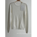 Ladies 100% Cotton Patterned Knit Pullover Sweater